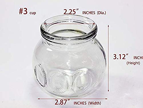 Professional 12-Piece Thick Glass Cupping Therapy Set - 5 Sizes (#2-#5) for Deep Tissue Massage & Pain Relief - Includes 2x5