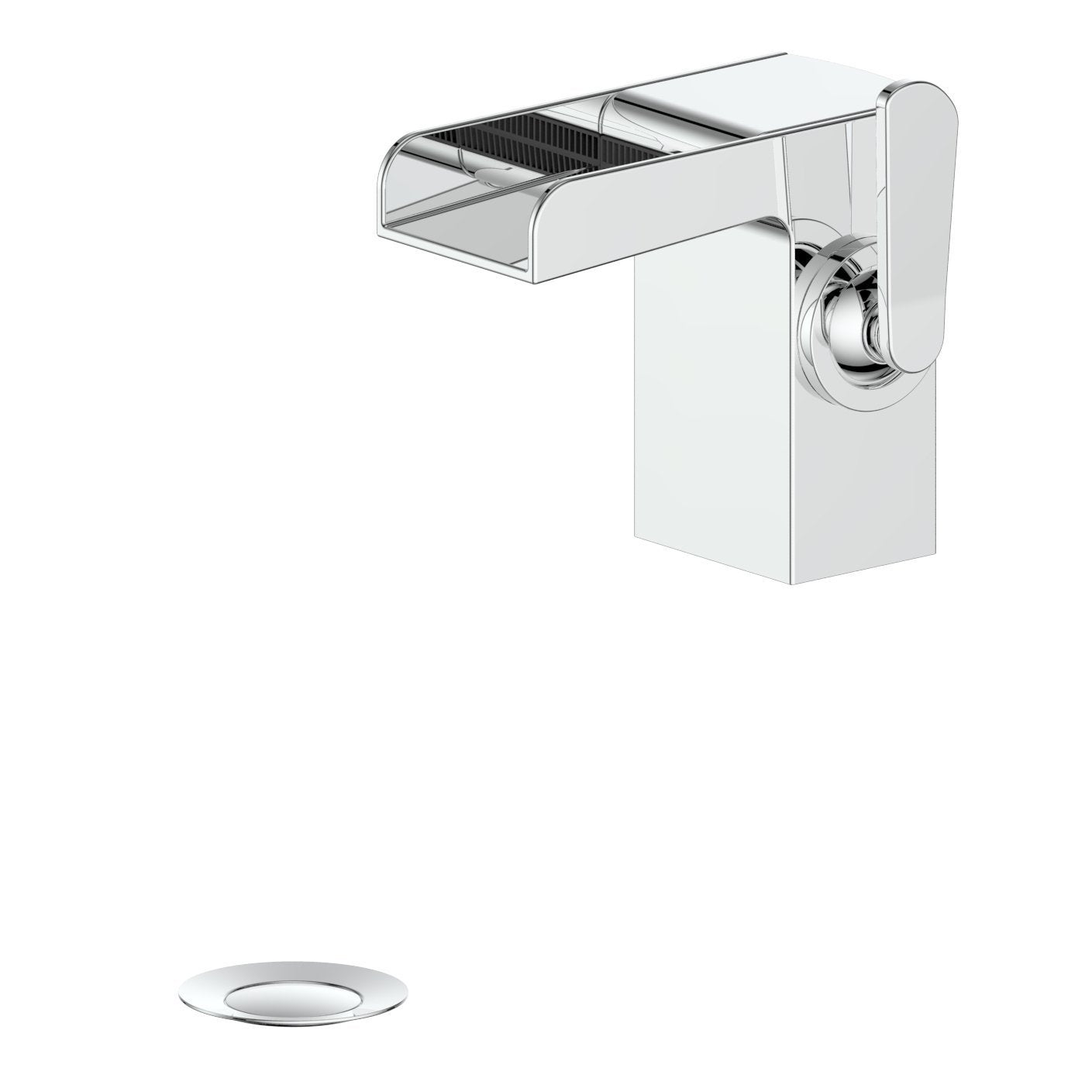 ZLINE Diamond Peak Bath Faucet - Modern Matte Black Bathroom Faucet with High Arc Spout for Sink Vanity - Perfect for Contemporary Home & Luxury Hotel Bathroom Renovations