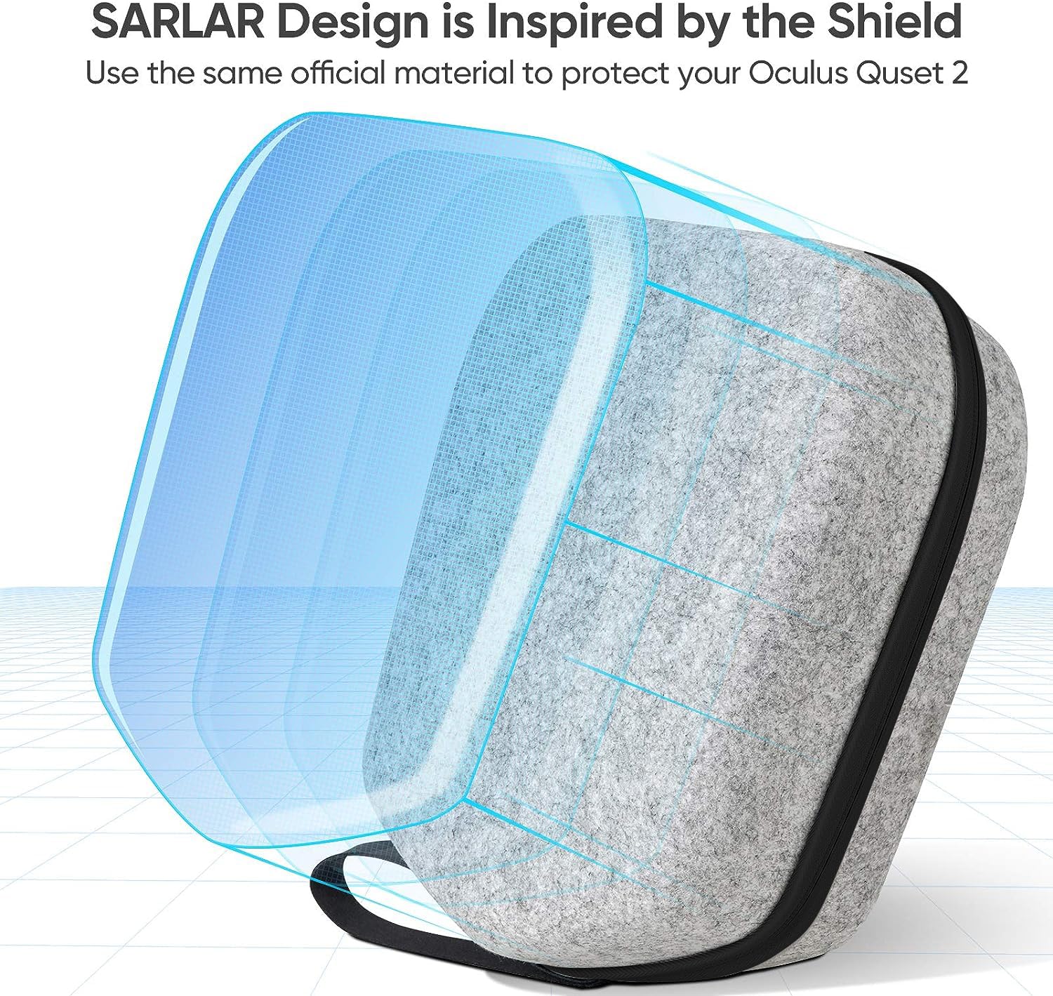 Meta Quest 2/Quest 3 Hard Shell Travel Case - Protective Storage Bag for Oculus VR Headset & Elite Strap | Compatible with HTC Vive VR Headset | Perfect for Travel, Gaming & VR Accessories Organization