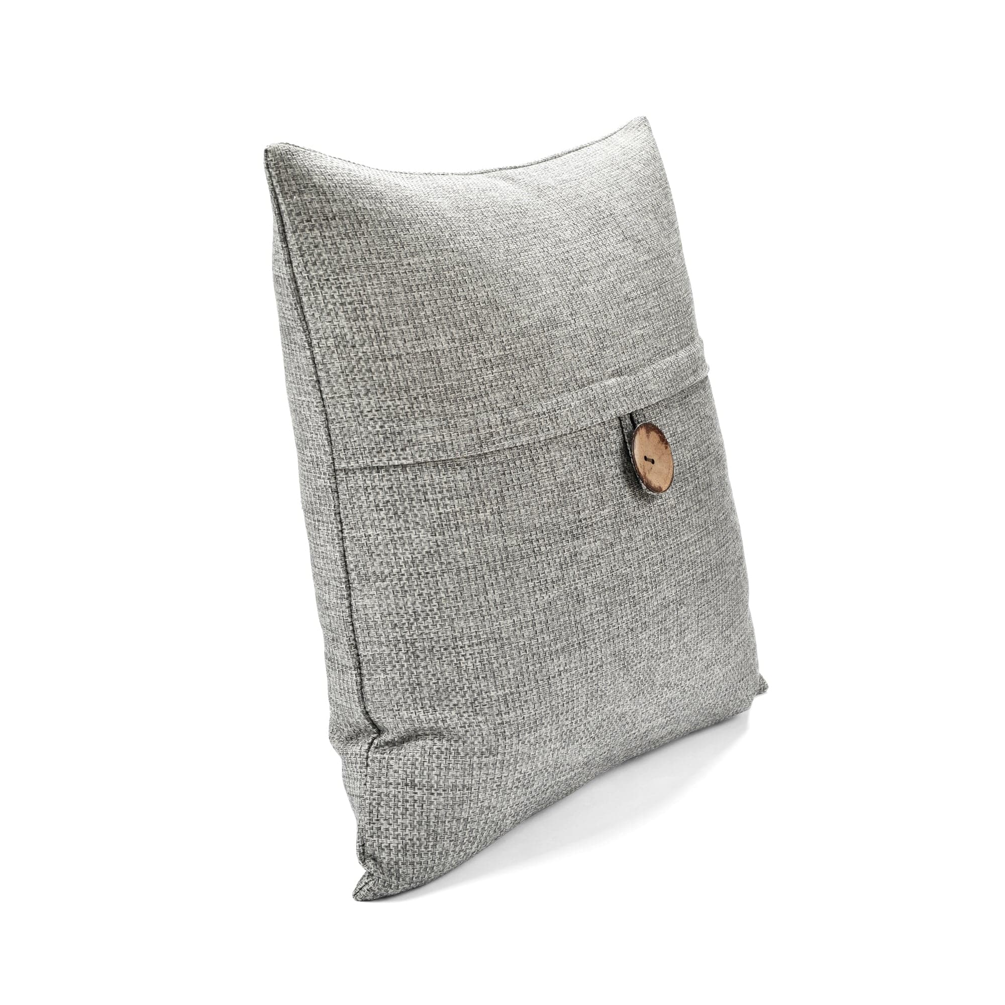 Linen Texture Woven Button Decorative Pillow Cover - Soft Bohemian Style Cushion Case for Sofa, Bed, Living Room & Home Decor