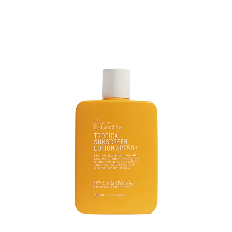 Tropical SPF50+ Sunscreen Lotion - Waterproof & Reef Safe - Broad Spectrum UVA/UVB Protection for Beach, Pool & Outdoor Activities