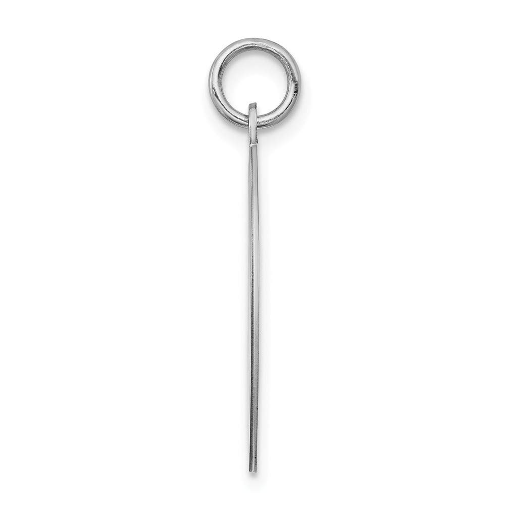 Roy Rose Jewelry Sterling Silver Initial Letter W Charm Pendant - Elegant Monogram Necklace for Women, Perfect for Gifts, Anniversaries & Everyday Wear