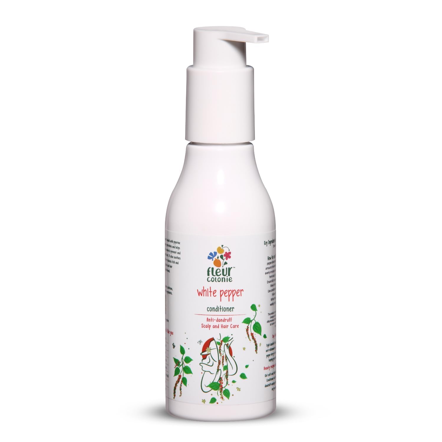 White Pepper Anti-Dandruff Conditioner with Shea Butter - Controls Flaking, Soothes Scalp & Nourishes Hair - 150ml - Perfect for Dry, Itchy Scalp & Dandruff-Prone Hair