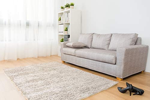KOECKRITZ Premium 25 oz Soft Flax Beige Area Rug - Ultra Cozy Living Room Carpet - Multiple Sizes Available (7' x 10') - Perfect for Bedroom, Nursery & Home Decor