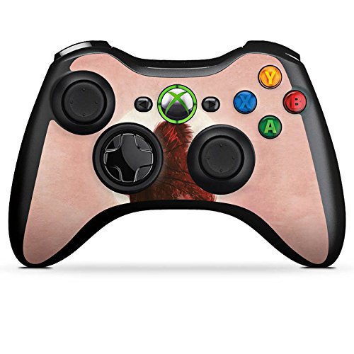 Microsoft Xbox 360 Controller Skin Sticker - Moon Sun Squirrel Design | Custom Protective Cover for Gaming | Perfect for Xbox 360 Controller Protection & Personalization