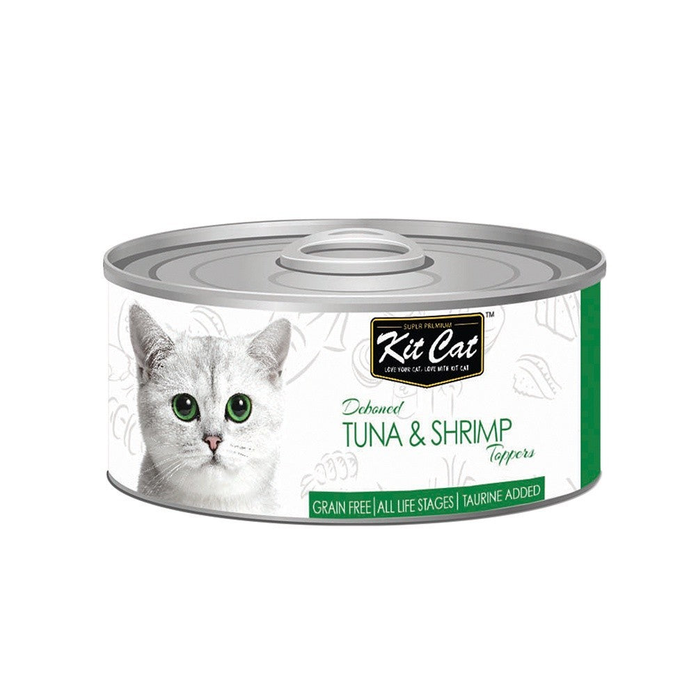 24-Pack Kit Cat Deboned Food Topper for Adult Cats & Kittens - 80g Pouches, 22 Flavor Variety - Perfect for Mealtime Enhancement & Picky Eaters