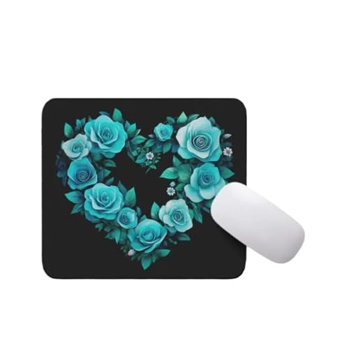 Turquoise Roses Heart