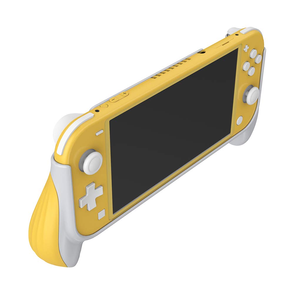 Nintendo Switch Lite Grip Case - Ergonomic Hand Grips & Protective Cover, Yellow | Comfortable Gaming Accessories for Long Play Sessions