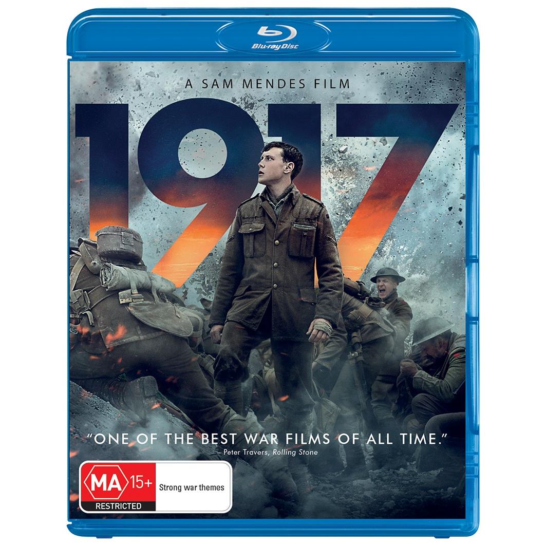 1917 Movie Blu-ray DVD - WWI Historical War Film Collection - Perfect for Home Theater & Movie Night Entertainment