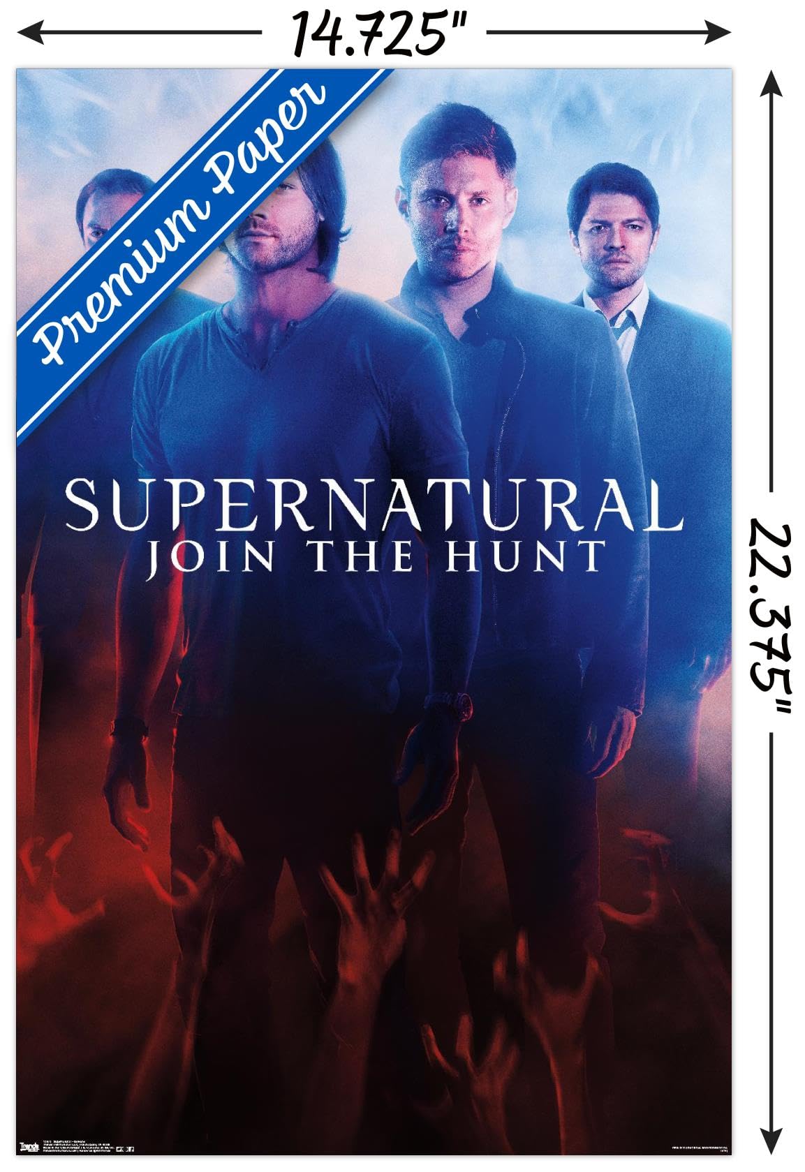 Supernatural Demons Wall Poster 14.725x22.375 Inches - Premium Unframed Horror Decor for Bedroom, Living Room & Office | Trends International