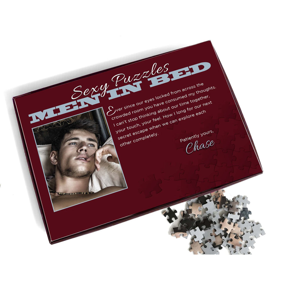1000 Piece Adult Jigsaw Puzzle - Sexy Men in Bed Chase Scene - Perfect for Couples, Date Nights & Romantic Gifts - Fun & Seductive Game for Adults