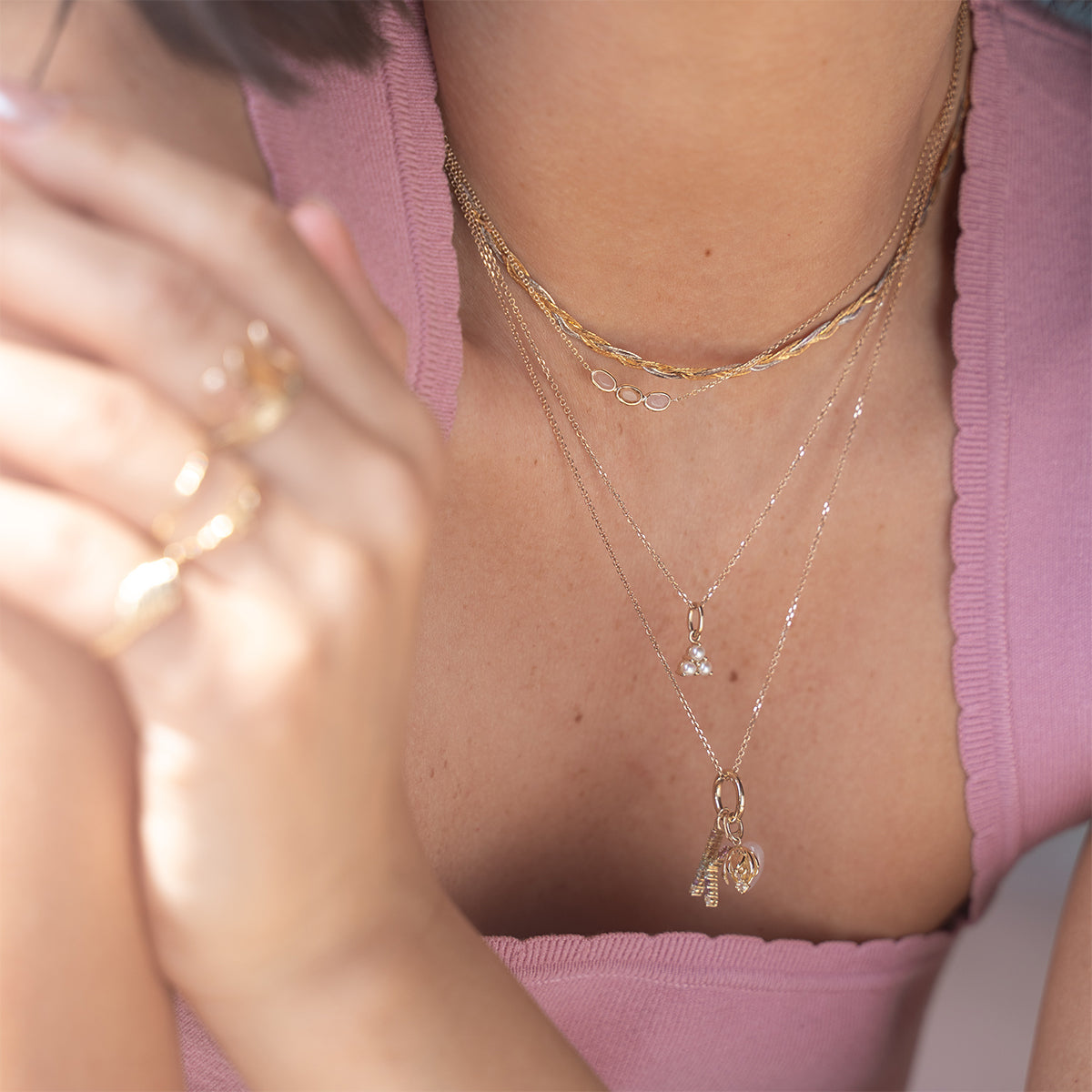 Solid Gold Morning Light Citrine and Sunstone Necklace – Elegant Gemstone Jewelry for Women | Perfect for Weddings, Parties & Everyday Wear