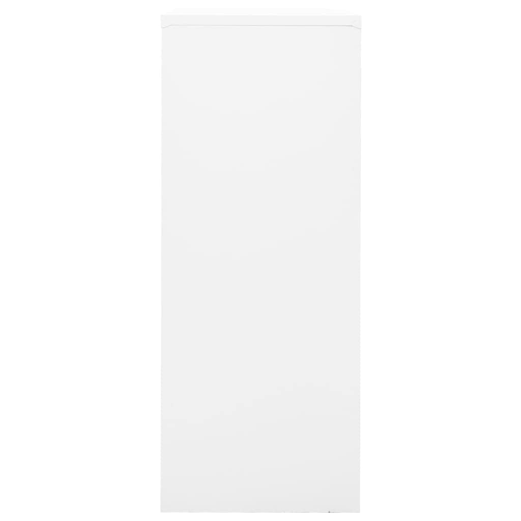 Space Saving White Steel Locked Base Cabinet Organizer - 35.4