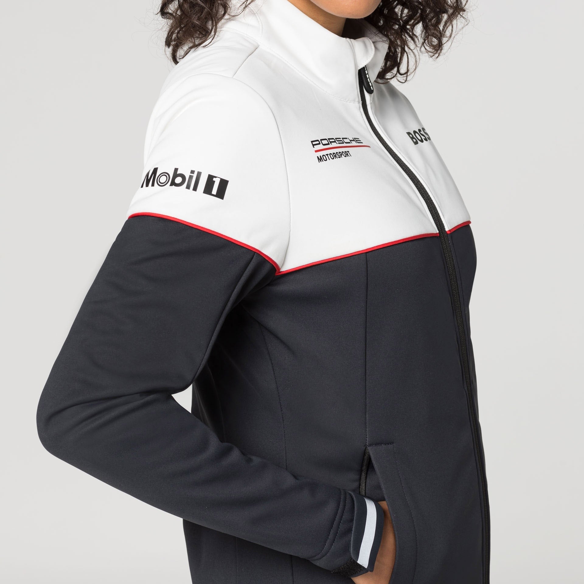 Porsche Women's Softshell Jacket - Lightweight Windproof Water-Resistant Motorcycle Jacket for Outdoor Sports & Casual Wear