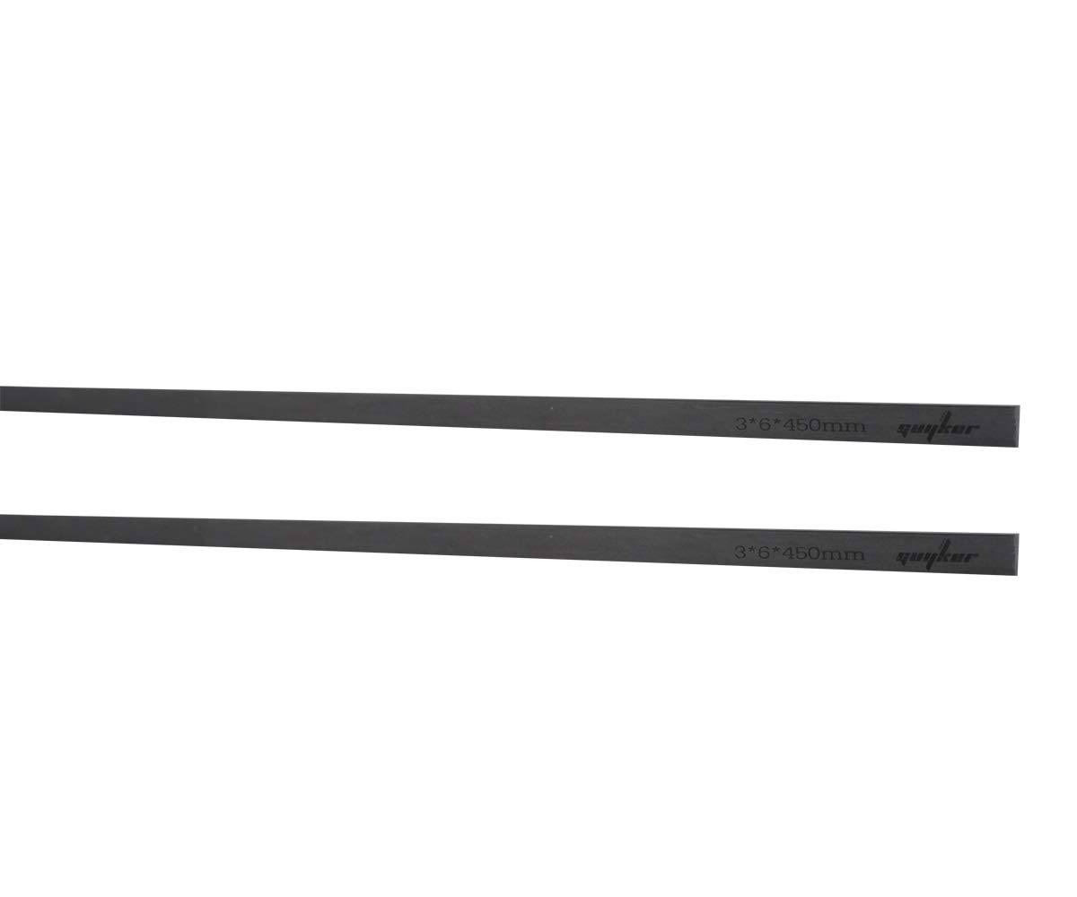 Guyker 2-Pack Carbon Fiber Guitar Neck Reinforcement Rods 3x6x450mm - Truss Rod Adjustment Tool for Electric & Acoustic Guitars - Perfect for DIY Guitar Repair and Maintenance