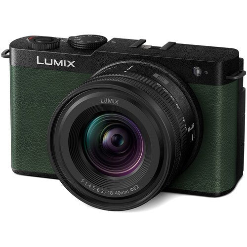 Panasonic Lumix S9 Mirrorless Camera with 18-40mm f/4.5-6.3 Lens (Olive Green) - Compact Travel & Vlogging Camera for Content Creators