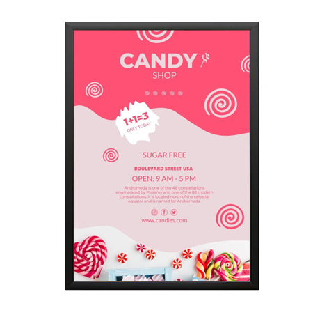 16x20 SwingSnaps Poster Snap Frames - 1 1/4 Inch Profile for Mounted Graphics - Perfect for Art Displays, Photo Exhibits, and Trade Show Presentations