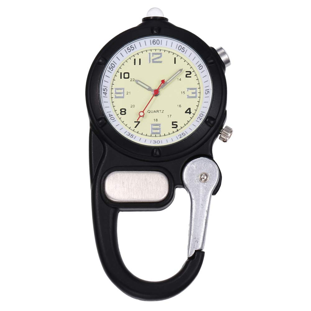 Weicam Nurse & Doctor Pocket Watch - Analog Quartz Clip-On Watch with Luminous Hands - Perfect for Medical Professionals, Outdoor Enthusiasts & Hiking Accessories