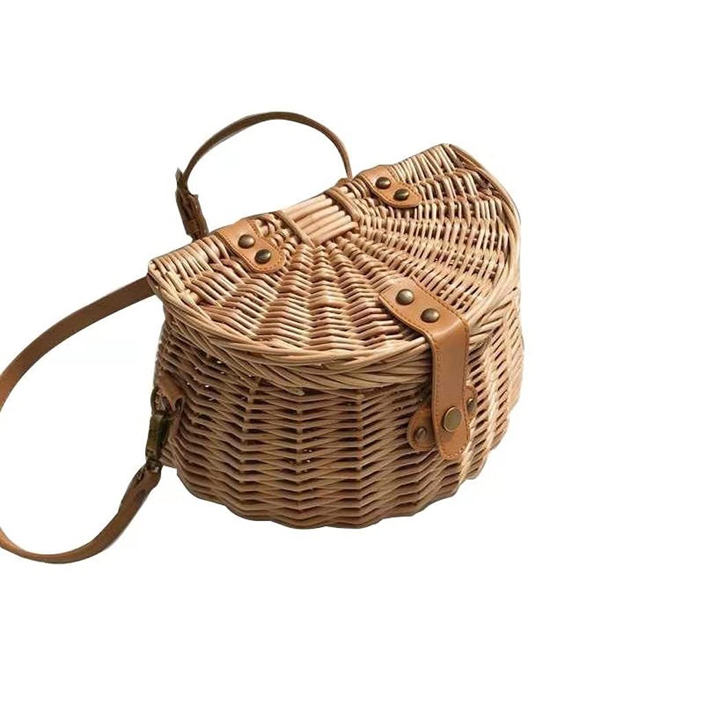 Kids Bike Basket for Girls - Water Resistant Wicker Front Handlebar Basket - Brown Bicycle Accessories for Decor & Storage - Perfect for School, Picnics & Outdoor Rides