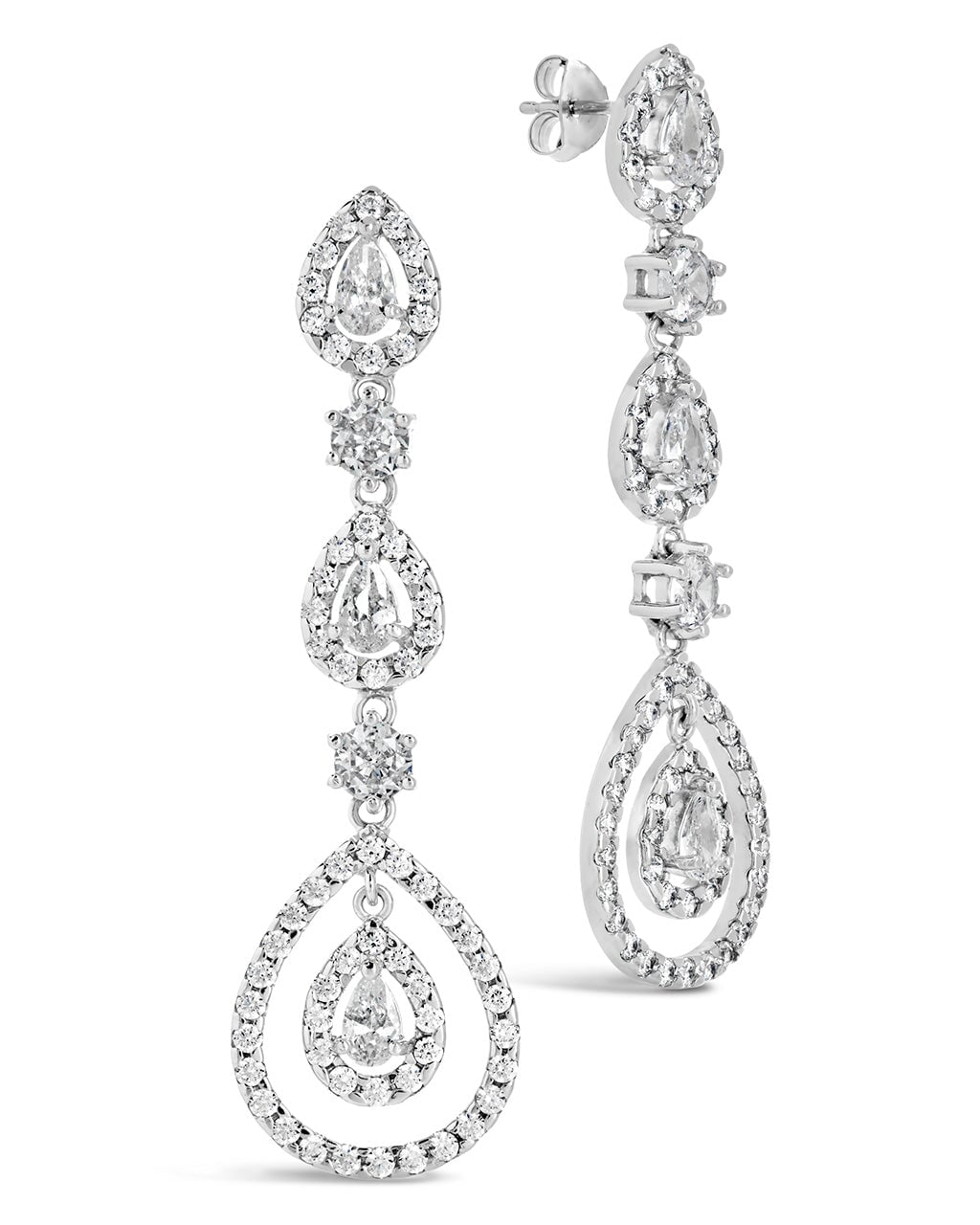 Meryl CZ Drop Earrings for Women – Elegant Cubic Zirconia Dangle Earrings for Party, Wedding & Evening Wear