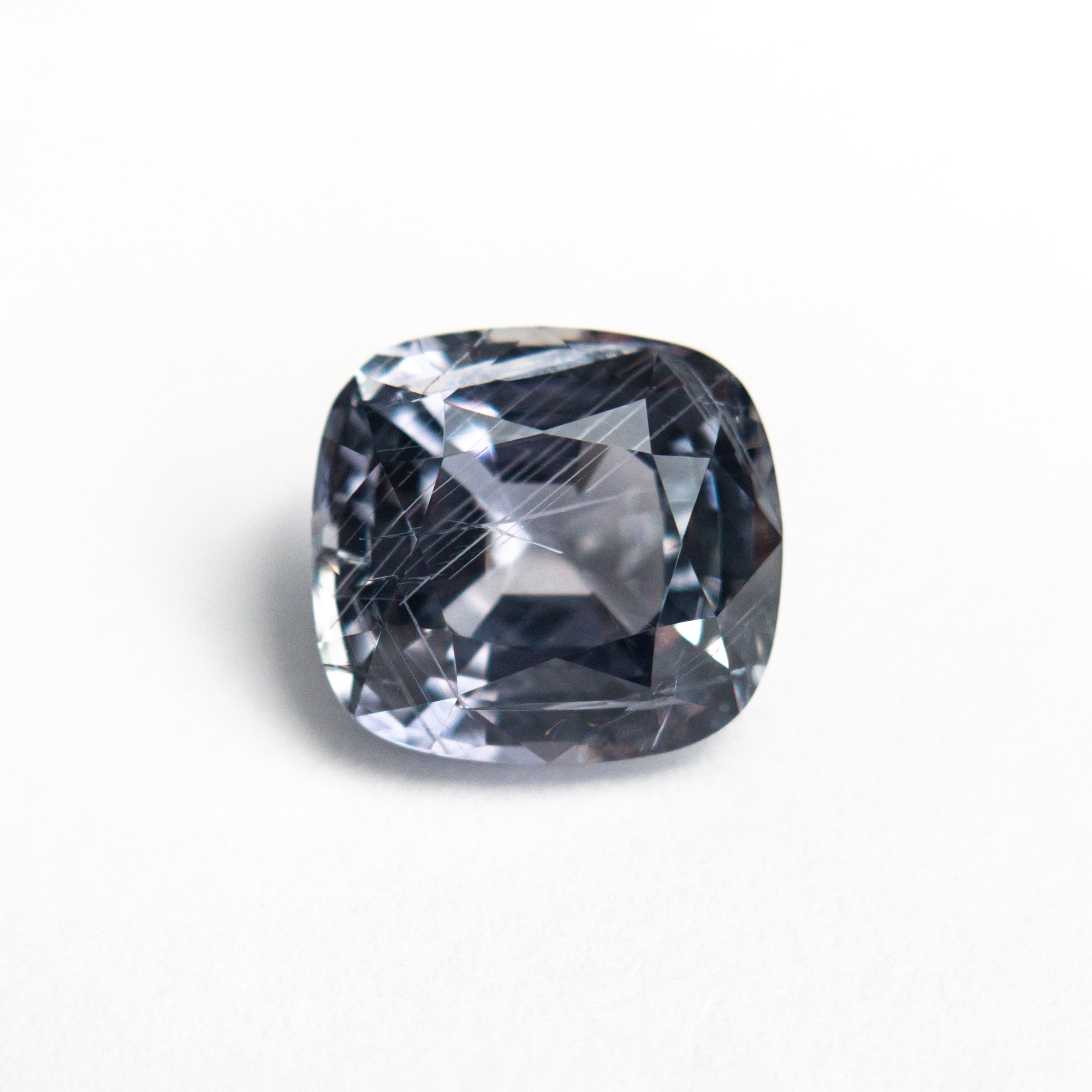 2.56ct Natural Cushion Cut Blue Sapphire Gemstone - 7.95x7.37x4.92mm (25938-01) for Engagement Rings & Fine Jewelry