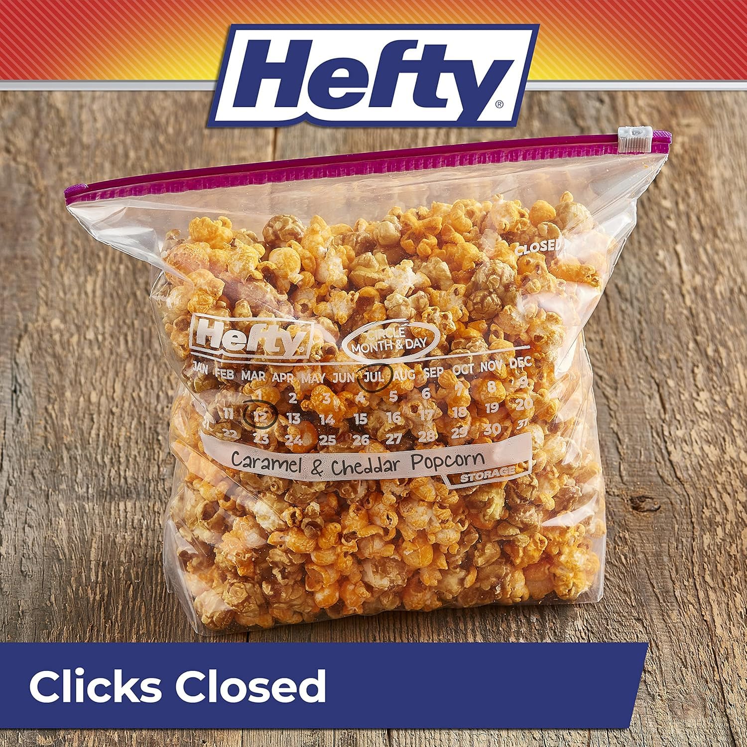 Heavy Duty Slider Storage Bags, Gallon Size, 120 Count (Pack of 3) - Perfect for Food Storage, Freezer Organization & Travel Snacks | Airtight, Leakproof & Durable Plastic Bags