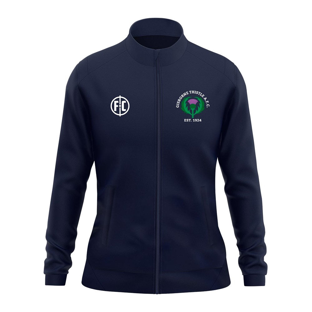 Gisborne Thistle Club Full Zip Jacket for Women - Stylish Fleece Outerwear for Casual Wear, Hiking & Outdoor Activities