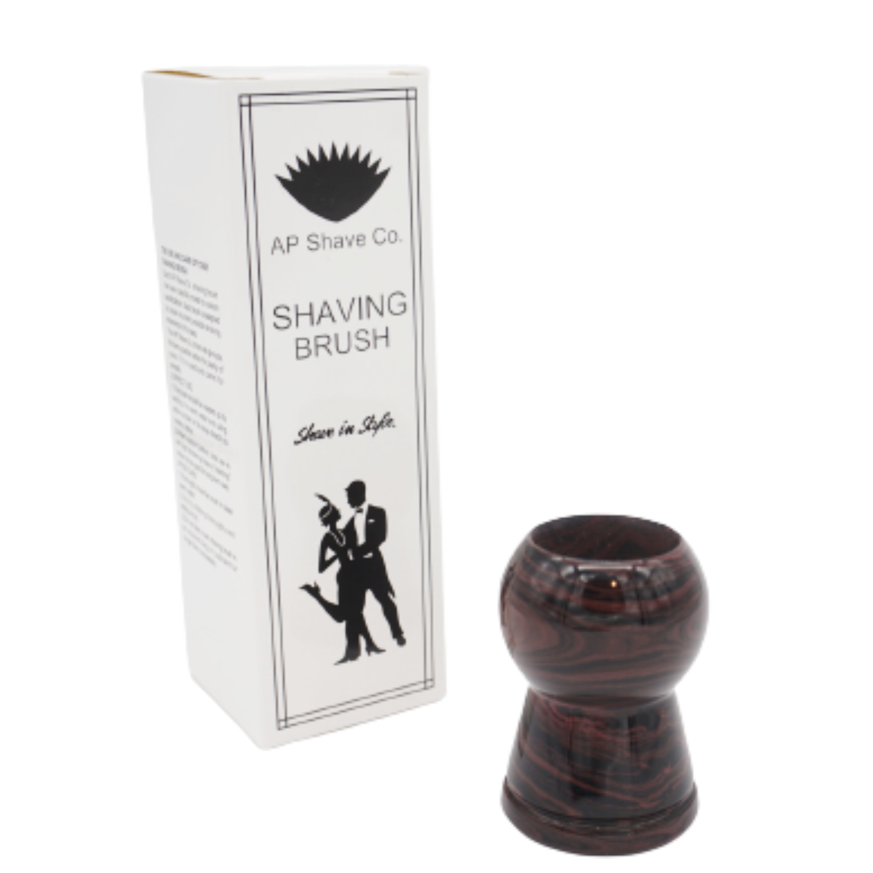 Premium Handmade Raspberry Ebonite Shaving Brush Handle - Fits 24mm & 26mm Knots - Perfect for Wet Shaving & Barber Shop Grooming