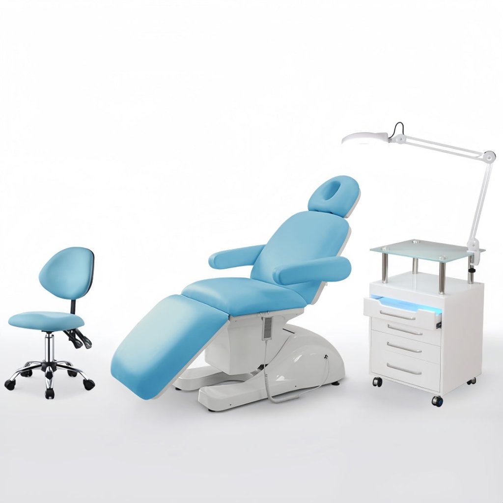 Greenlife Fruity 3-Motor Electric Facial Chair - Professional Spa Bed for Facial Treatments, Massage & Skin Care | Perfect for Salons, Spas & Home Use