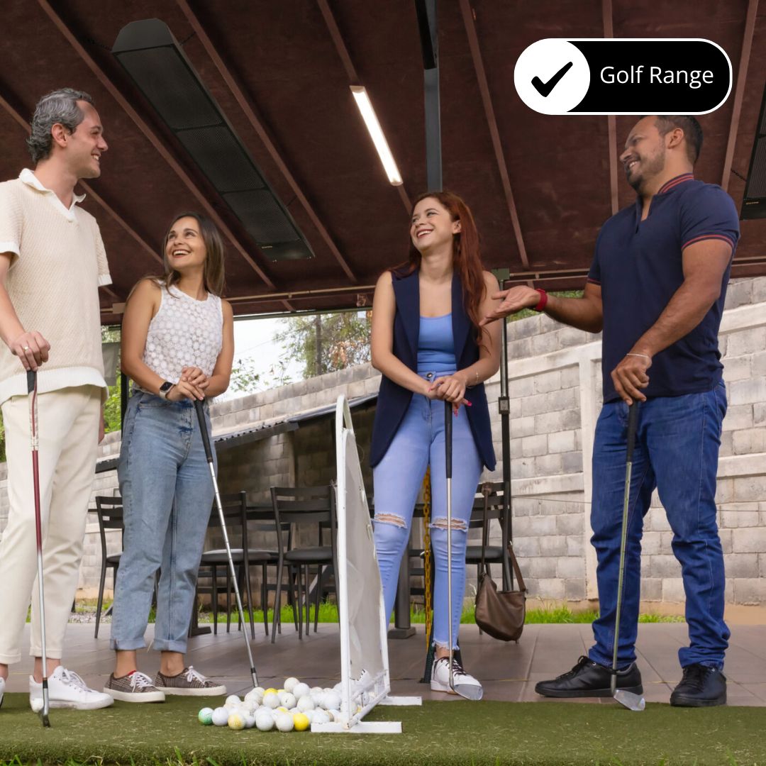 Smart Natural Gas Patio Heater - Wall/Ceiling Mounted Outdoor Heater for Patio, Deck & Backyard | Energy Efficient & Weather Resistant | Perfect for Cold Evenings & Outdoor Gatherings