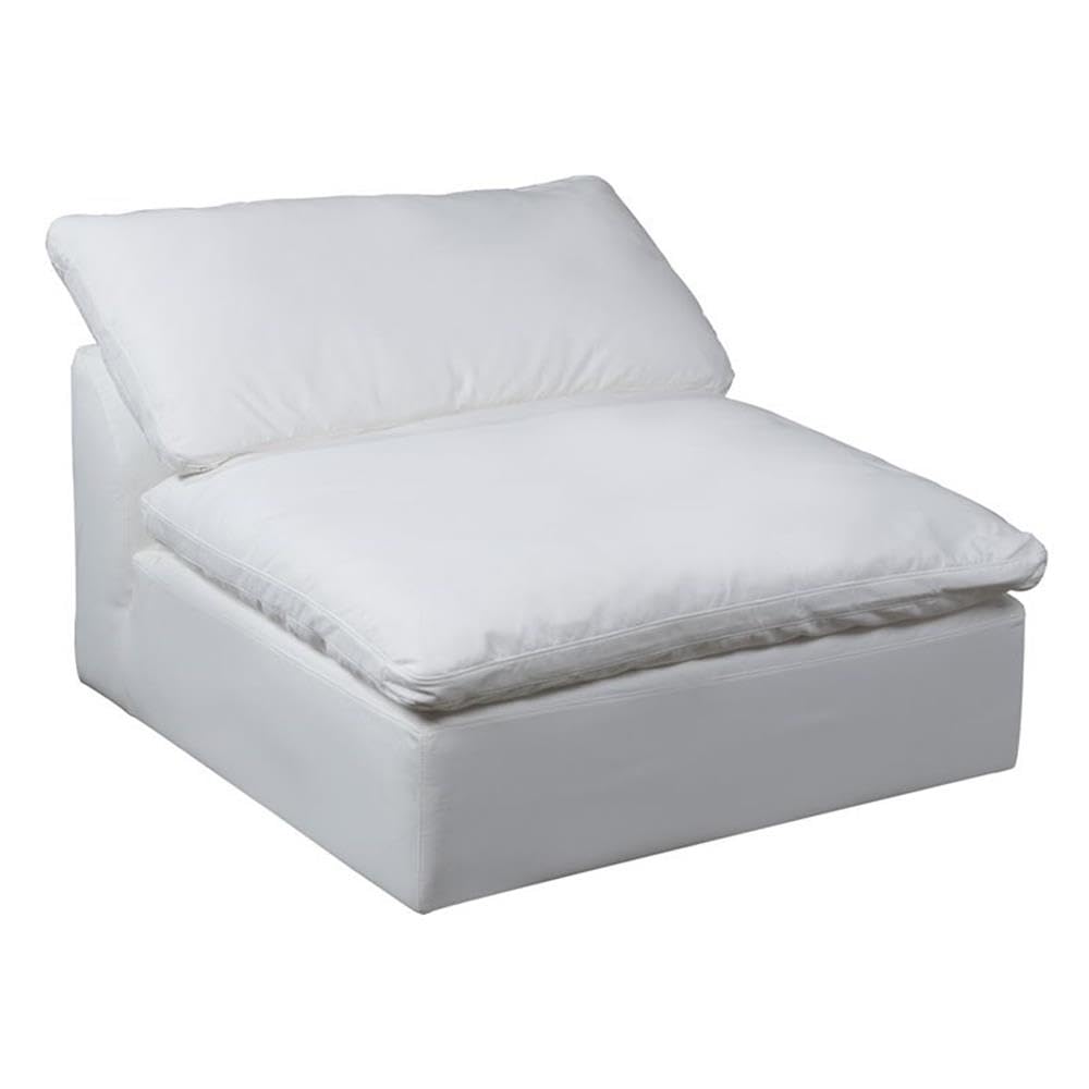 Sunset Trading 4-Piece L-Shaped Fabric Sofa Slipcover Set - White Sectional Couch Cover for Living Room, Family Room & Home Decor