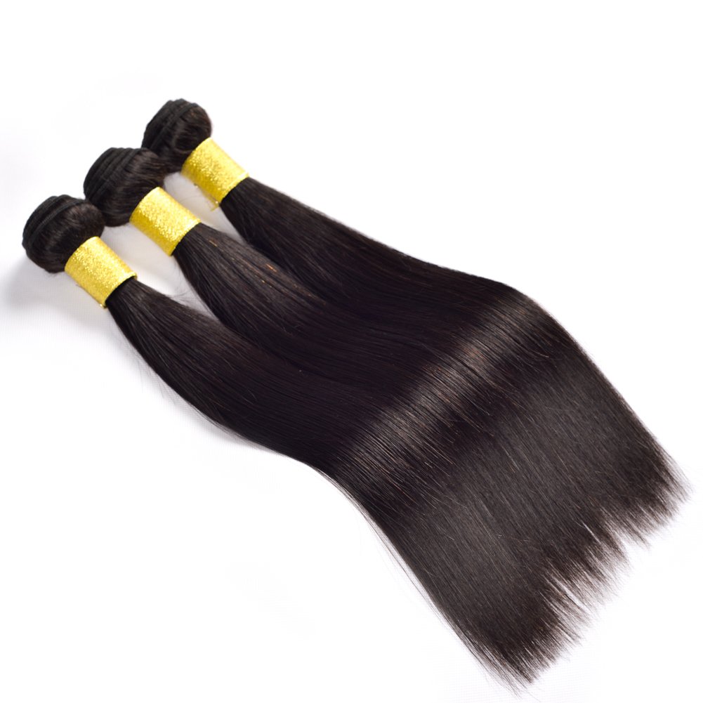 Premium 8A Grade Malaysian Virgin Hair Straight Weave - 3 Bundles (12