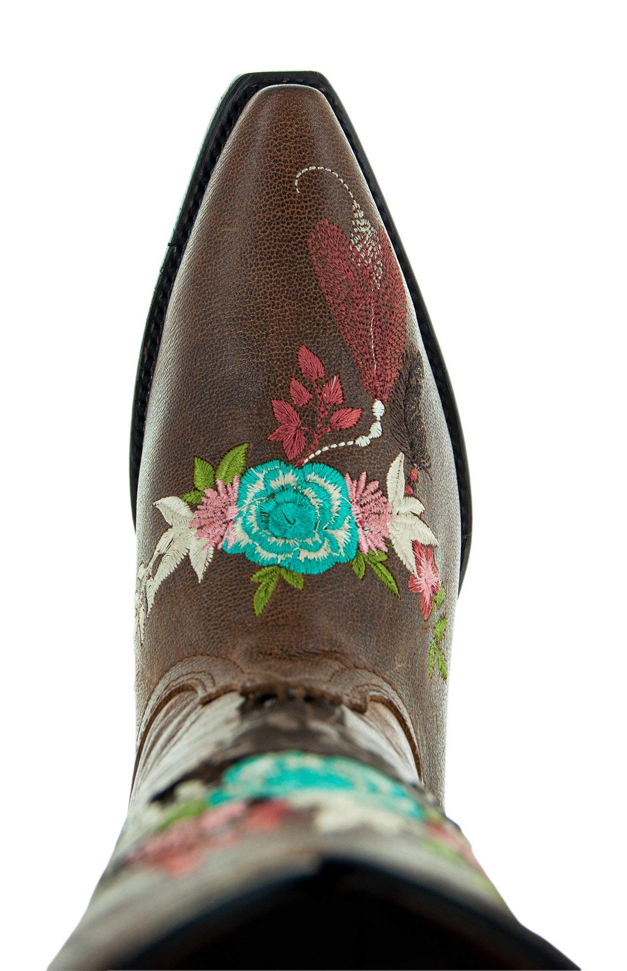 Soto Boots Longhorn Women's Fashion Cowgirl Boots M50029 - Stylish Western Ankle Boots for Country Dancing, Rodeo & Everyday Wear