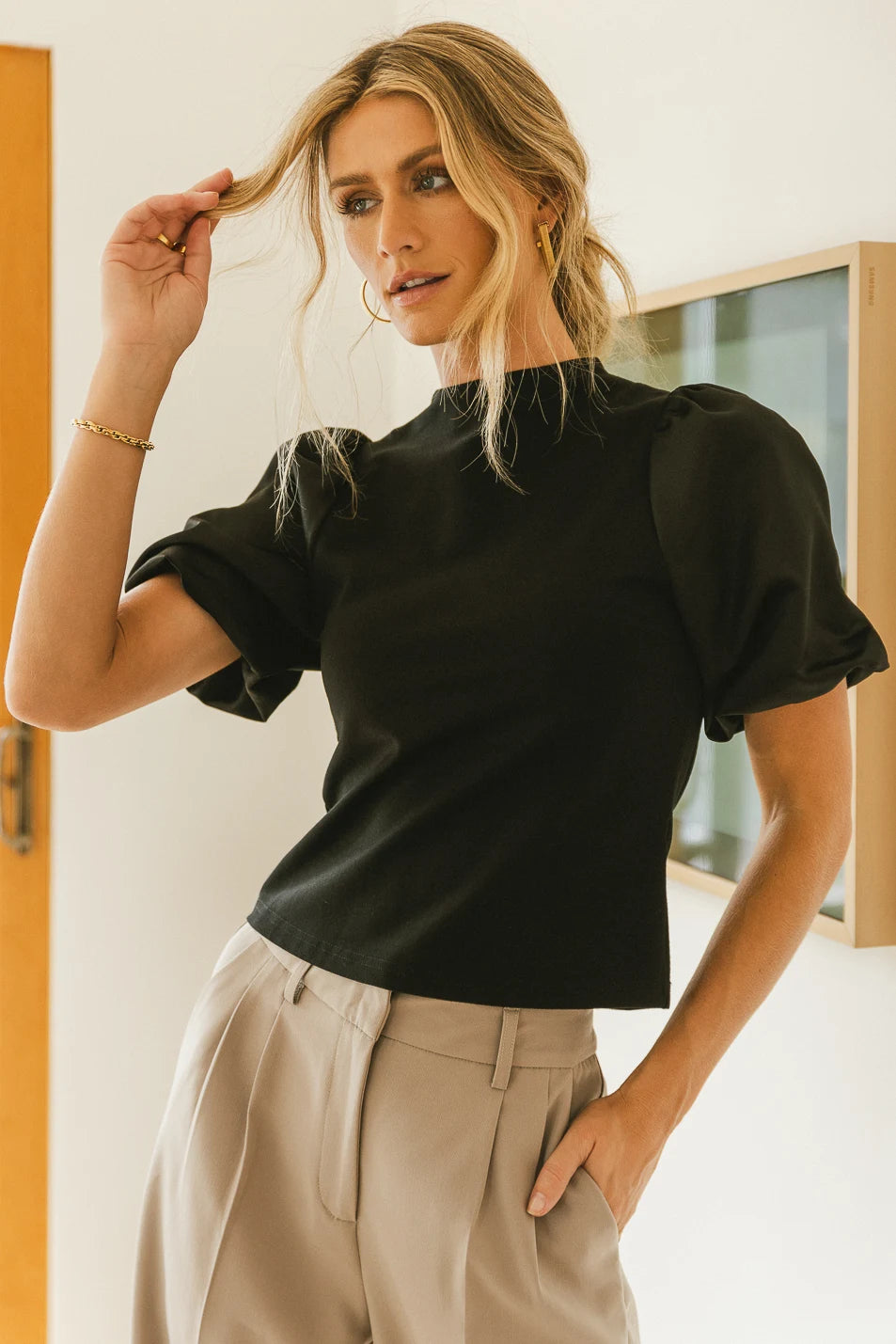 Octavia Black Top for Women | Elegant & Comfortable Blouse | Perfect for Office, Date Night & Casual Outfits | FINAL SALE