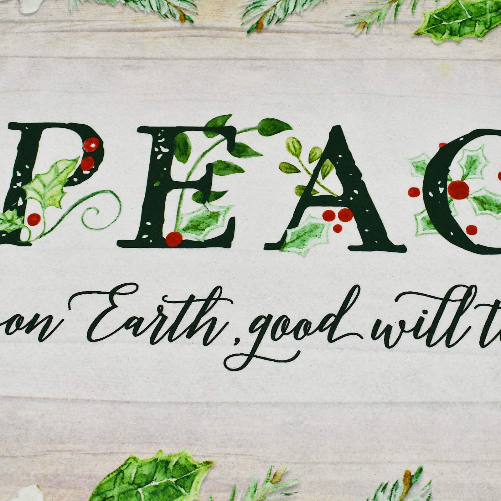 Premium Christmas Welcome Doormat - Non-Slip Rubber Backing, Low Profile Winter Holiday Entryway Mat for Front Door & Porch (28.75