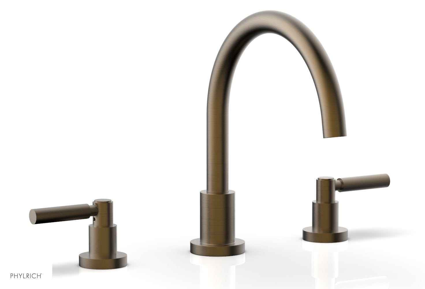 Premium Deck Tub Faucet Set with Lever Handles - D1130C Model - Perfect for Outdoor Showers, Pool Decks & Patio Installations
