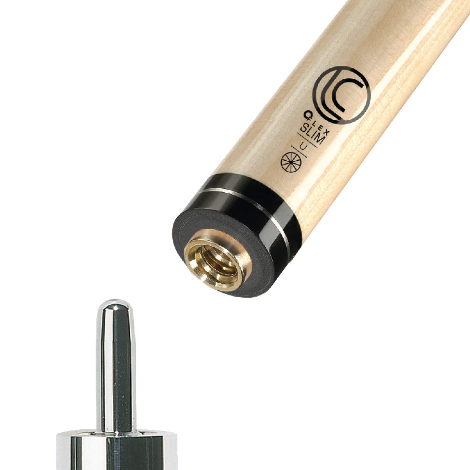 Lucasi Hybrid 11.75mm Zero Flex Slim Technology Pool Cue Shaft - Professional Billiards Accessory for Precision Shots in Tournaments & Home Game Rooms