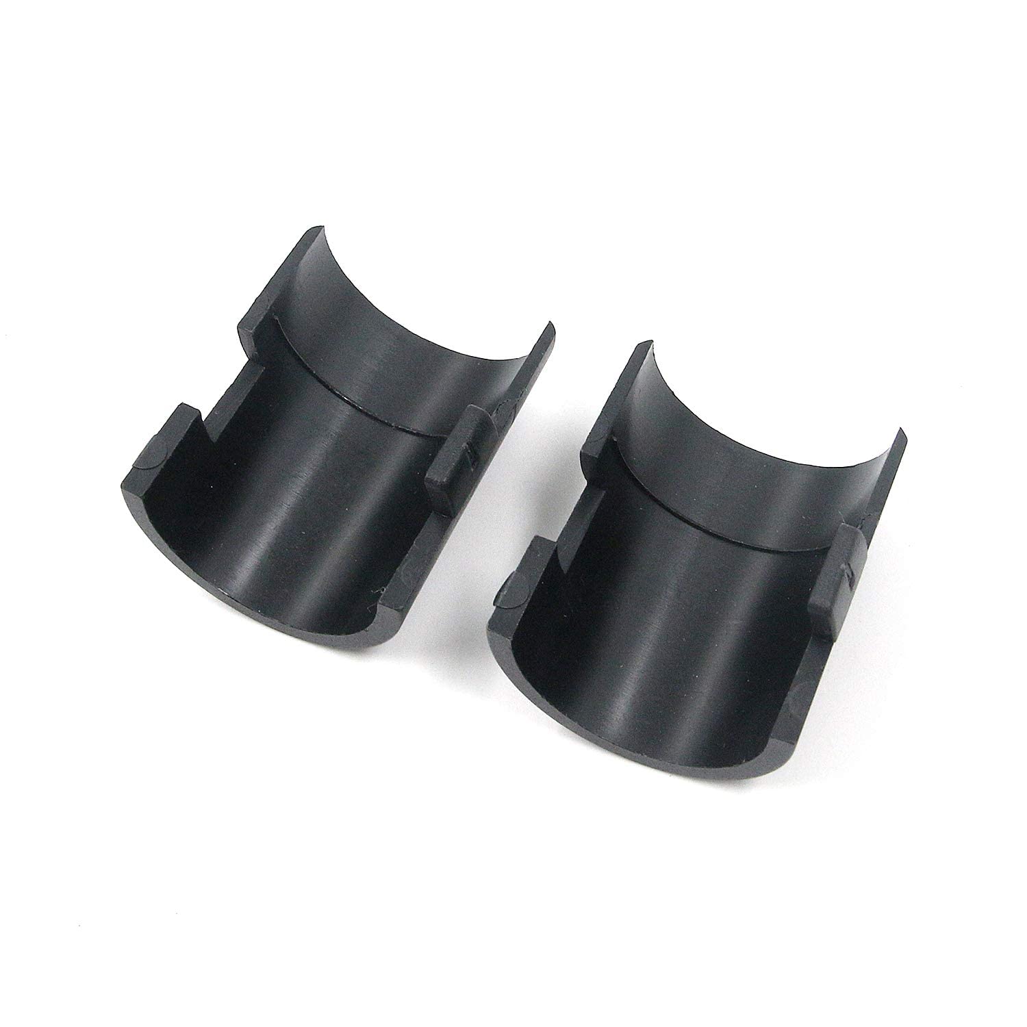 Geesatis 6 Set / 12 Pack Black Wire Shelving Shelf Lock Clips - 1.5Inch (38mm) Diameter Metal Rack Locking Metro Clips with Split Sleeves - Perfect for Garage Storage, Closet Organization & Commercial Shelving Systems