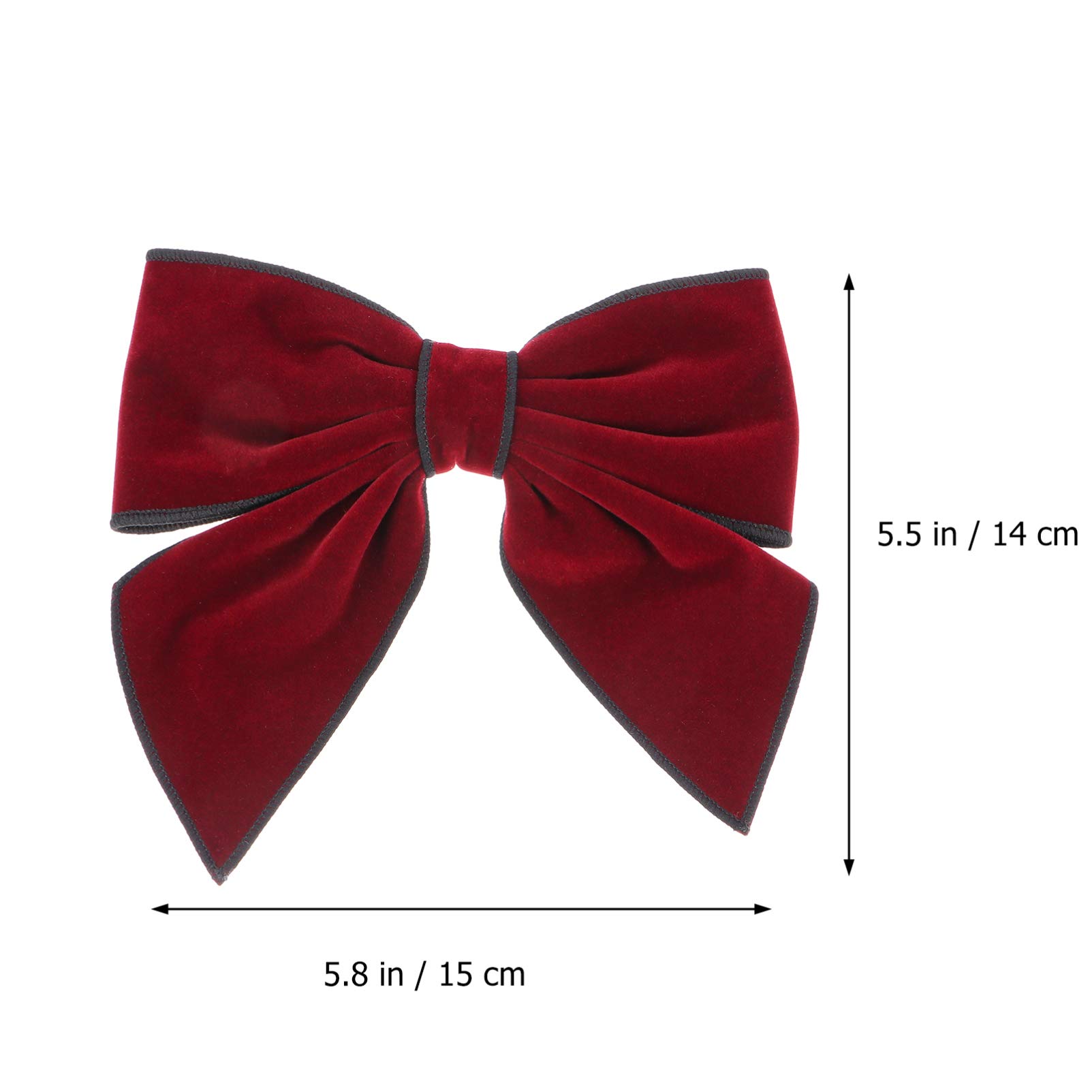 Vintage Velvet Hair Bows for Women & Toddlers - French Bow Barrette Clips for Girls, Parties & Weddings