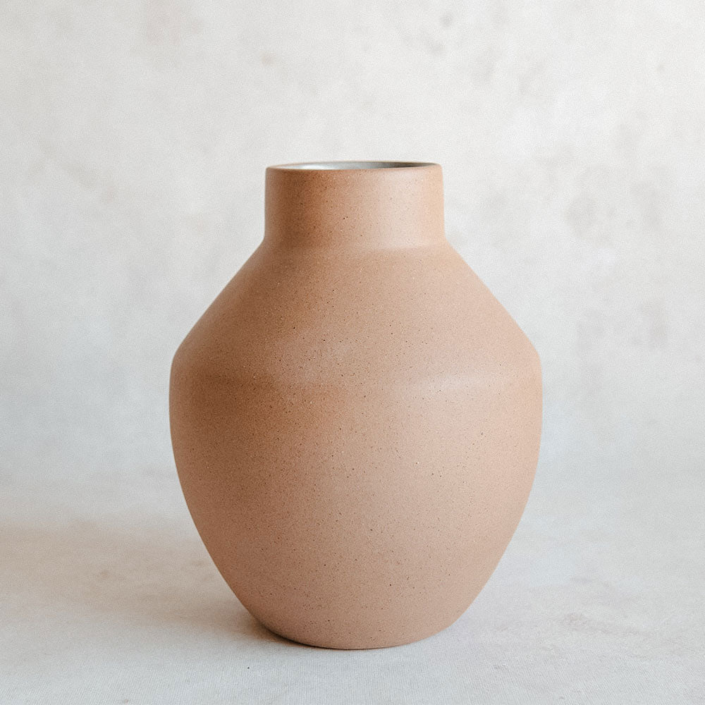 Handmade Ceramic Terracotta Vase - Rustic Flower Pot for Home Decor, Wedding Centerpiece & Boho Style Interior Design