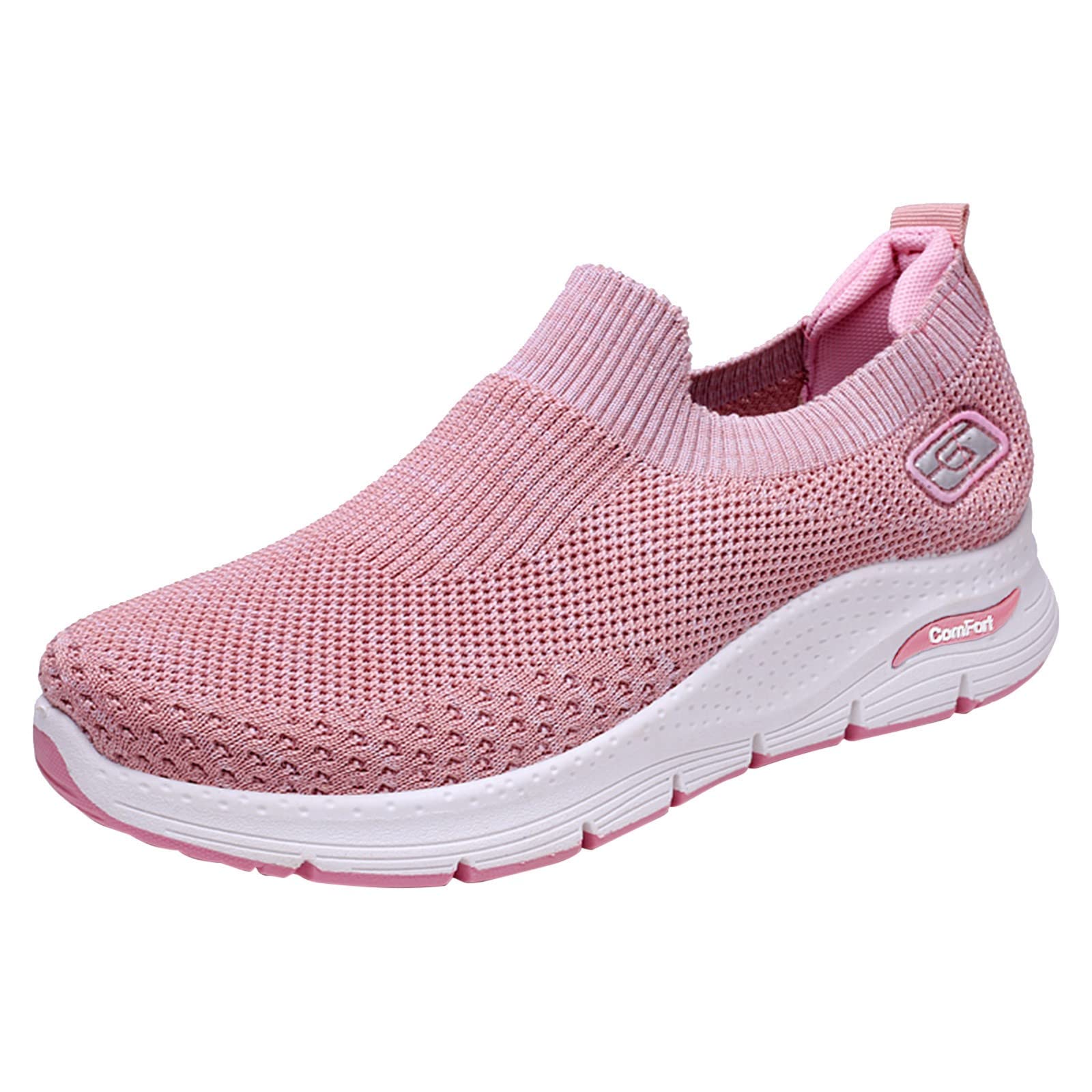 Women's White Canvas Sneakers - Comfortable Running Shoes for Women, Stylish Summer Loafers & Casual Sport Shoes | Perfect for Jogging, Gym, Walking & Everyday Wear