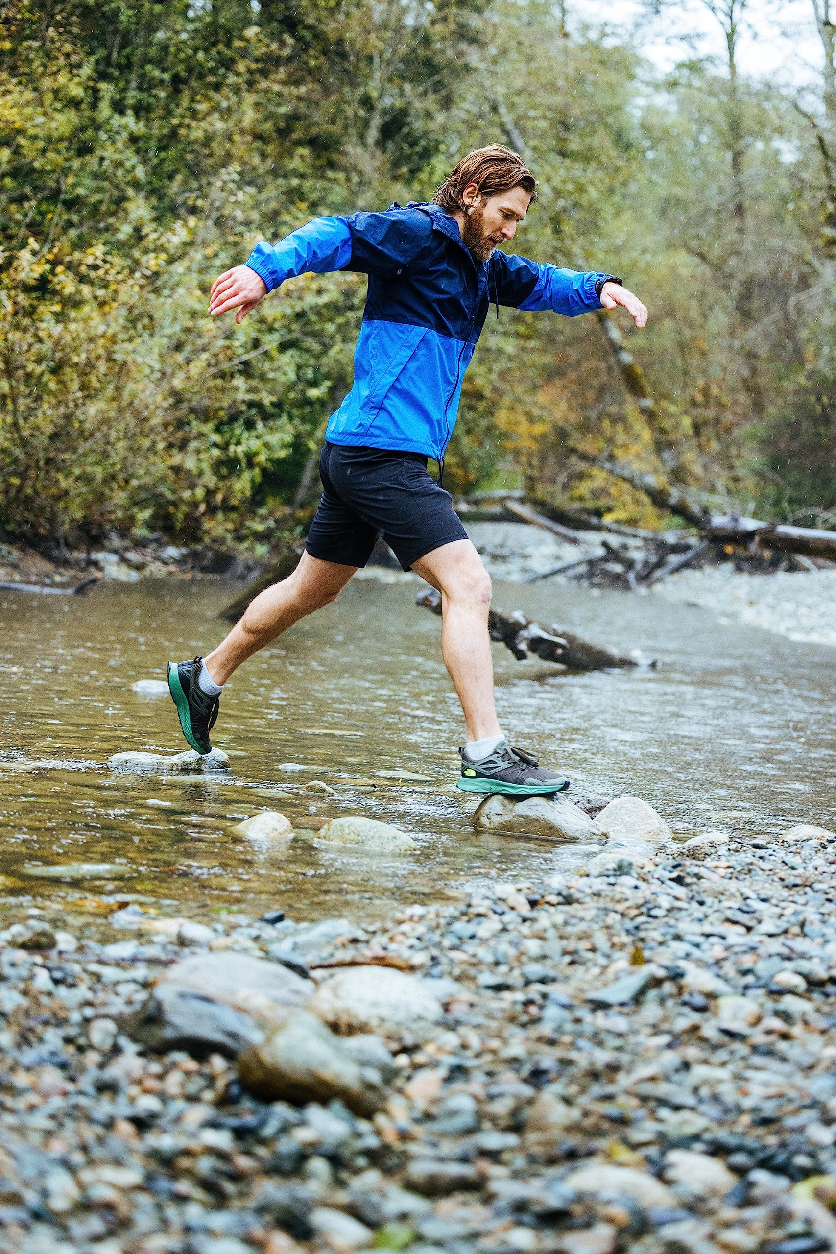 THE NORTH FACE Men's Antora Rain Hoodie - Waterproof Windproof Jacket for Hiking, Camping & Outdoor Adventures
