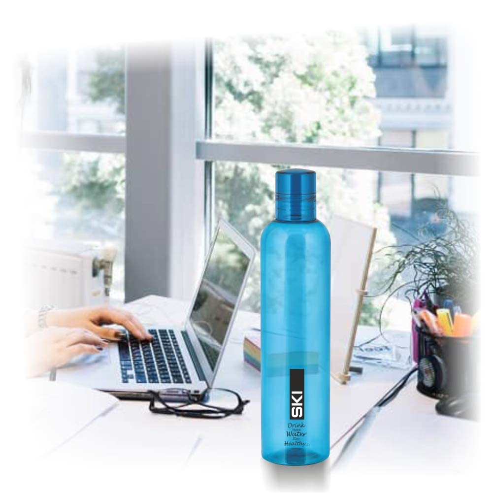 Perpetual Bliss 3-Pack Clear Water Bottles - BPA-Free Leakproof Sports Bottle for Gym, Travel & Juice | Ideal for Fitness, Outdoor Activities & Birthday Gifts (3 Transparent Bottles)