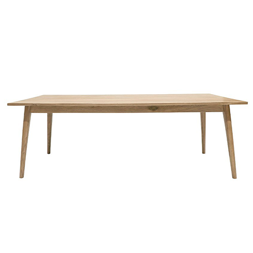 Vicchy 86.6 Inch Solid Oak Dining Table - Extendable Rustic Farmhouse Style for Large Family Gatherings & Dinner Parties