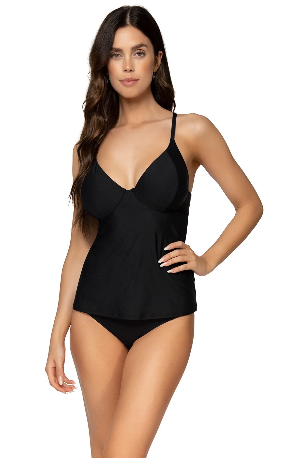 Nora Tankini Top Swimsuit for Women - UPF 50+ Sun Protection, Adjustable Straps & Quick Dry Fabric - Perfect for Beach, Pool & Summer Vacations