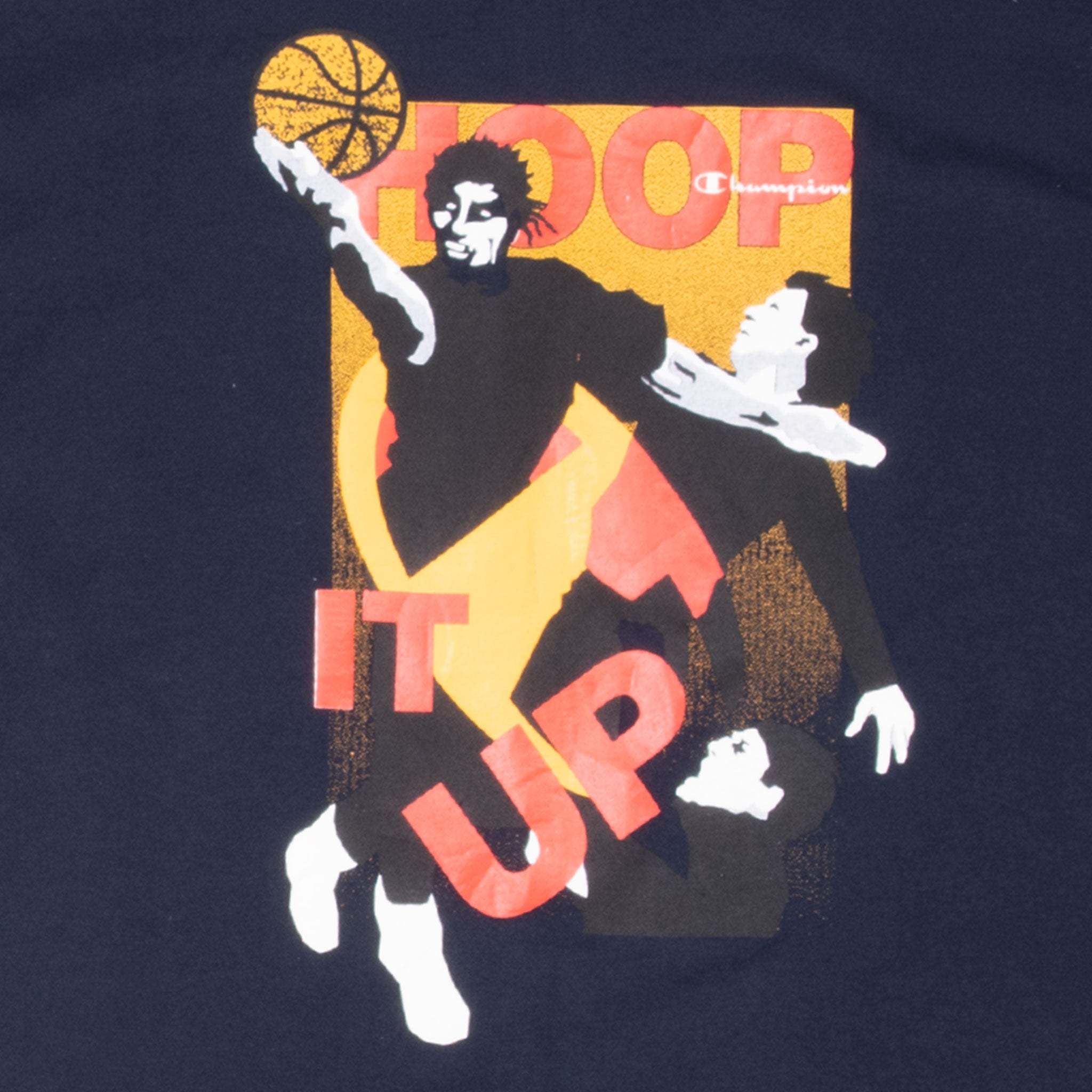 Vintage Champion Hoop It Up Basketball T-Shirt 1990s XL - Made in USA - Retro Sports Tee for Casual Wear, Street Style & 90s Nostalgia Fashion