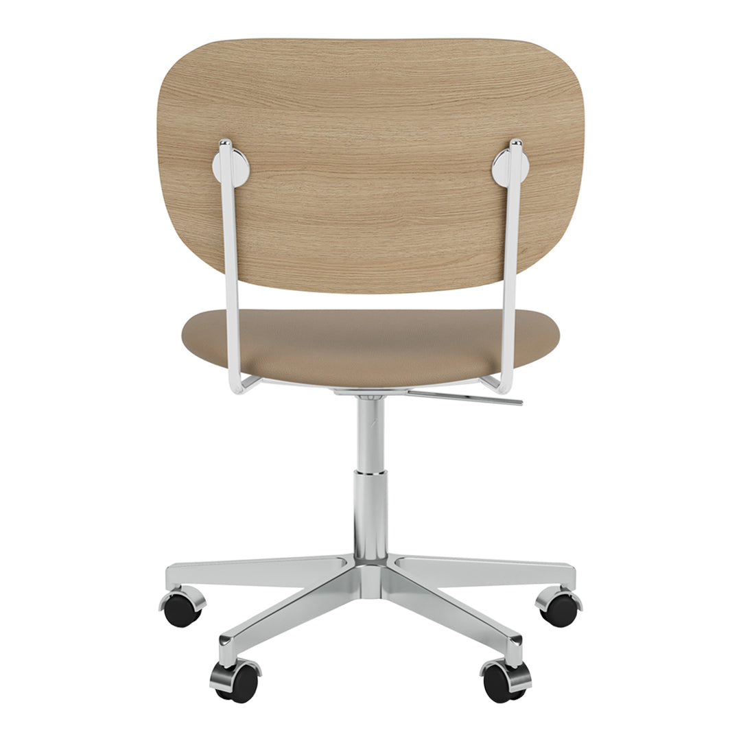 Ergonomic Office Chair with Padded Seat, Swivel Base & Smooth-Rolling Casters - Perfect for Home Office, Gaming & Workspace Comfort