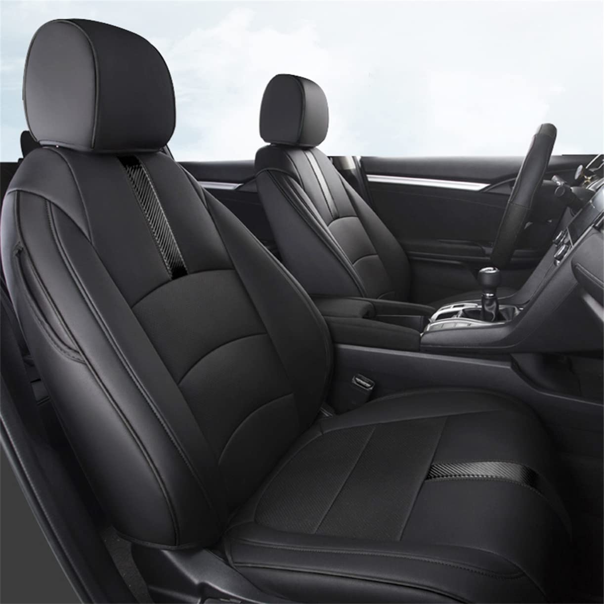 Premium Custom Full Set Leather Seat Covers for 2007 Cadillac Escalade - 6-Seat Black Car Seat Protectors | Perfect for Family Road Trips & Luxury Vehicle Protection