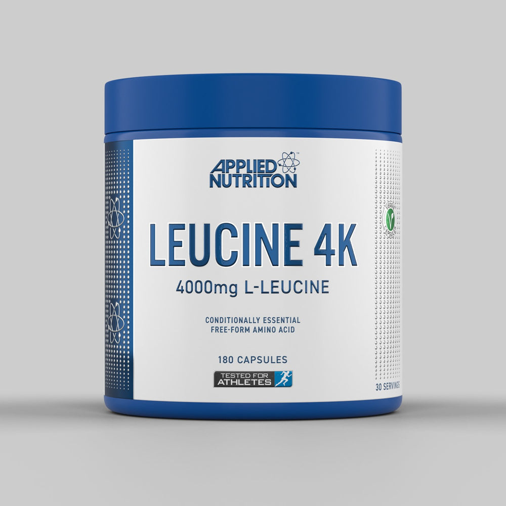 Applied Nutrition Leucine 4K - 180 Capsules (30 Servings) | Premium Branched-Chain Amino Acid (BCAA) Supplement for Muscle Recovery & Growth | Ideal for Bodybuilding, Fitness & Workout Recovery