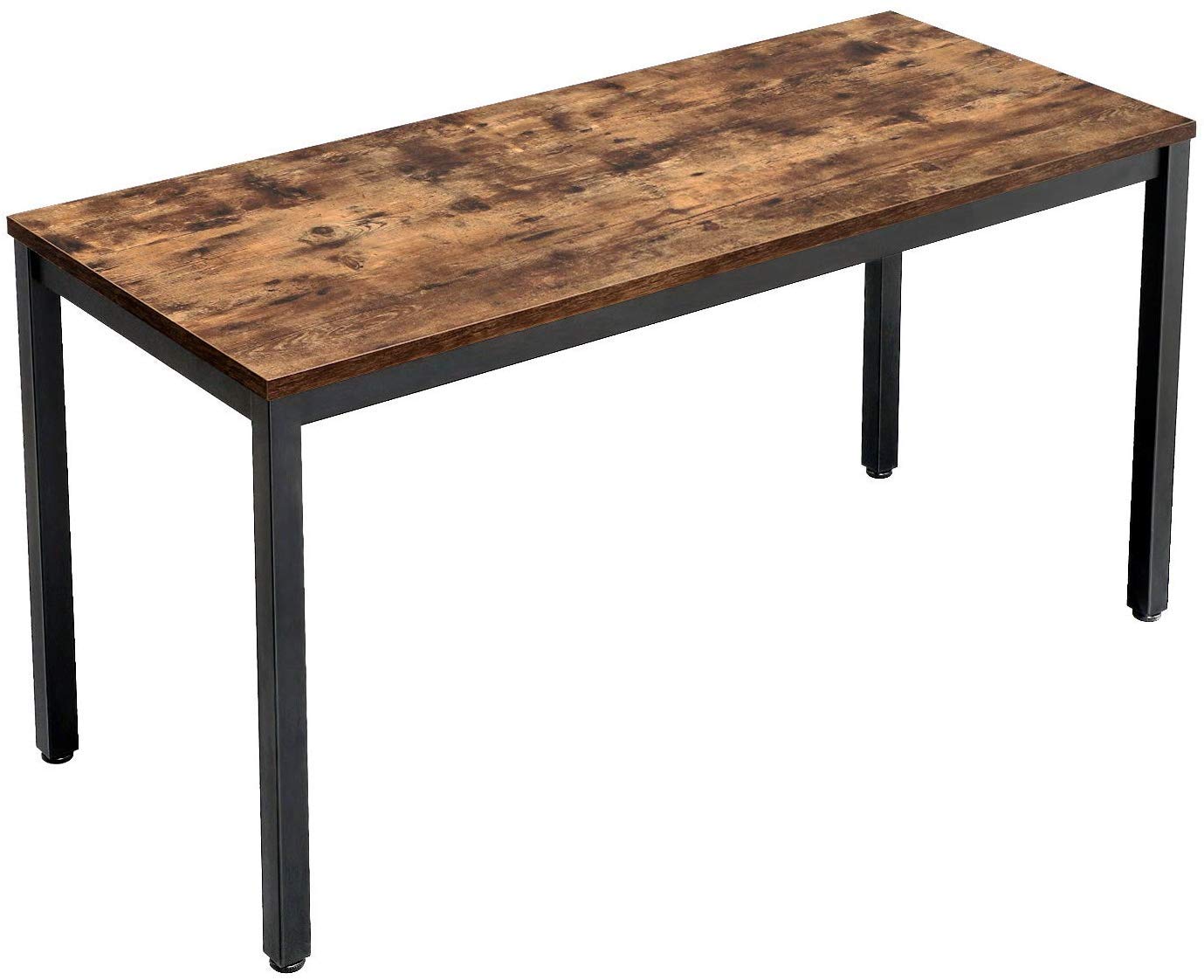 VASAGLE 55 Inch Industrial Computer Desk, Rustic Brown Writing Desk with Sturdy Metal Frame - Easy to Assemble Home Office Desk for Laptop, Study, Living Room | Perfect for Remote Work, Gaming & Small Spaces
